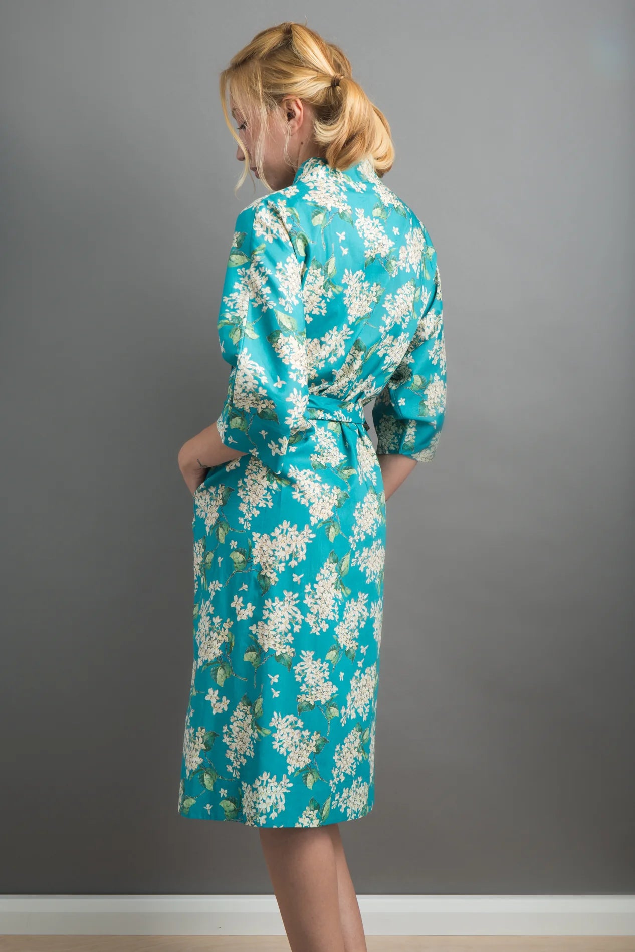 lilac jade long kimono