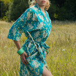 lilac jade long kimono