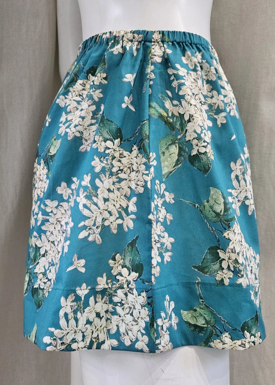 liberty print lilac jade shorts