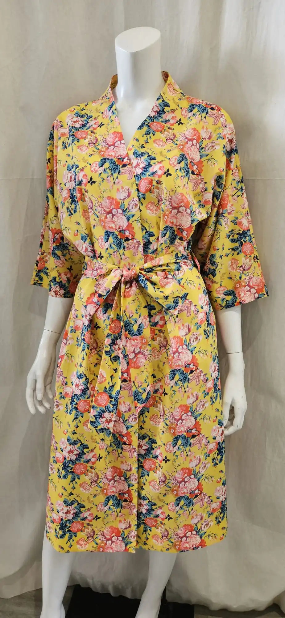magical bouquet long kimono