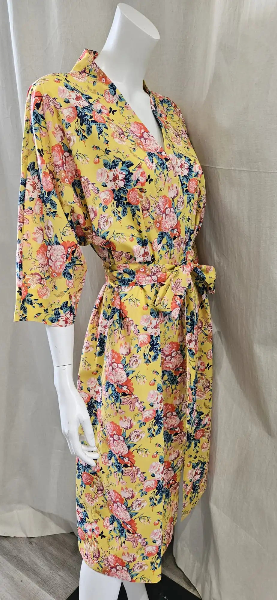 magical bouquet long kimono