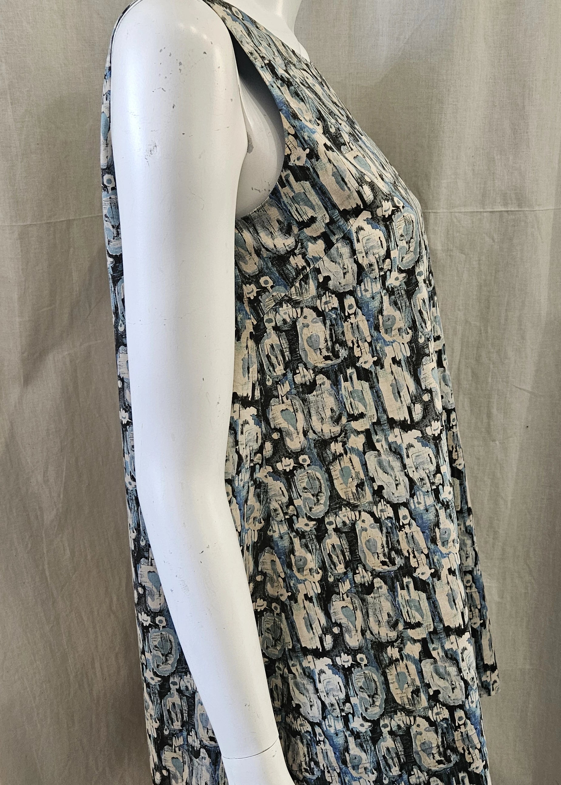 liberty print majesty blue dress