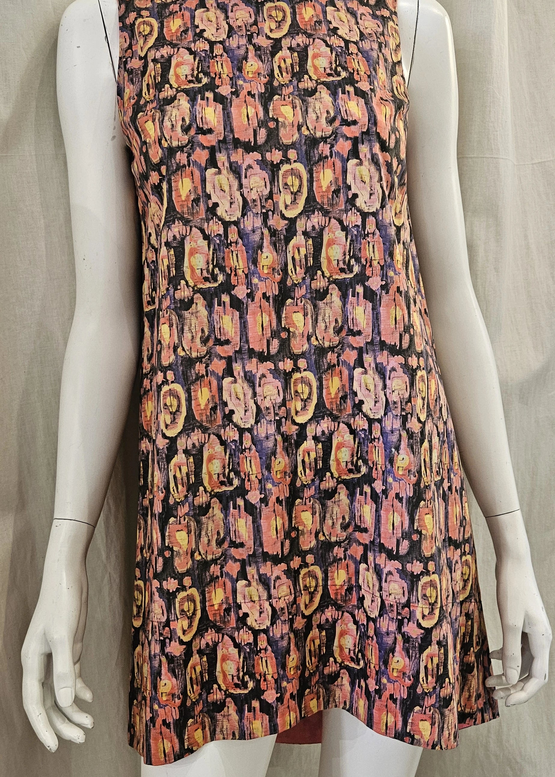 liberty print majesty coral dress