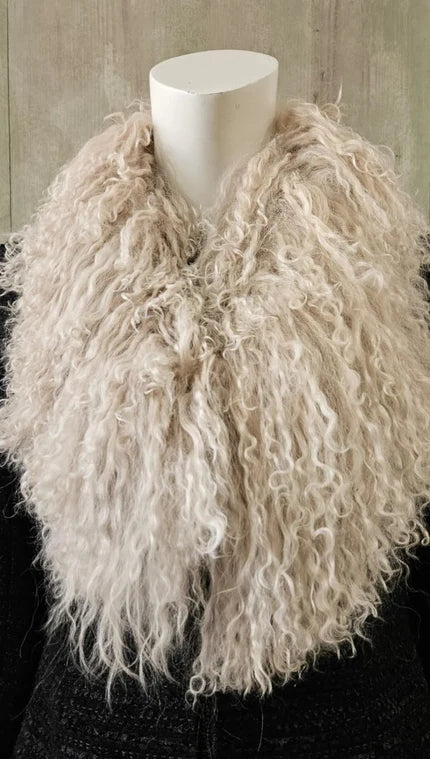 mongolian lamb scarf