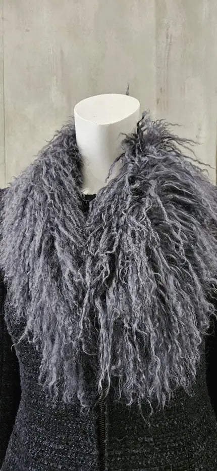 mongolian lamb scarf