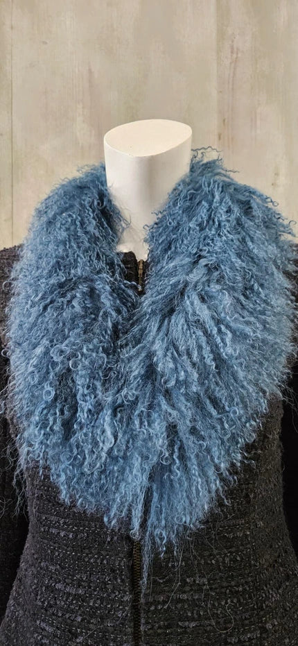 mongolian lamb scarf