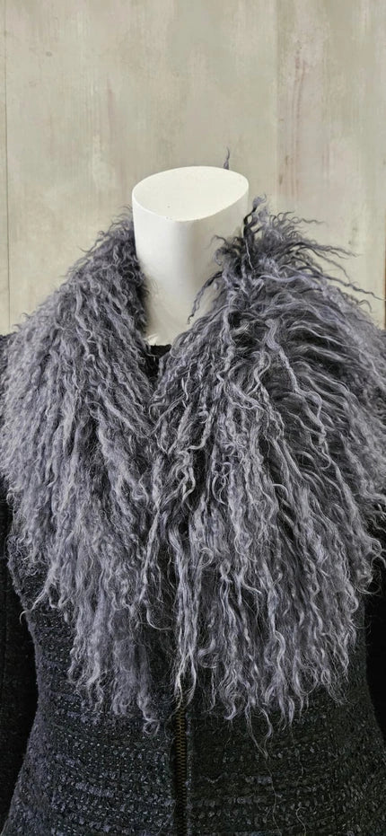 mongolian lamb scarf