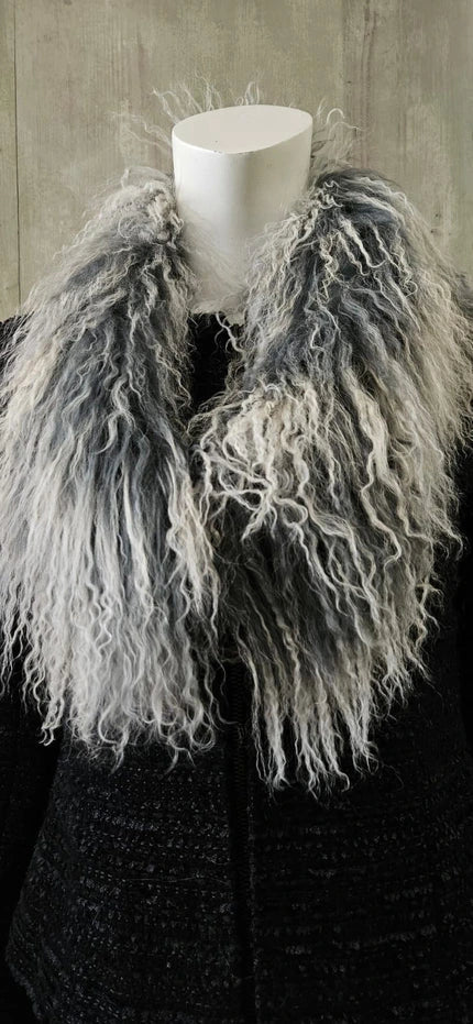 mongolian lamb scarf