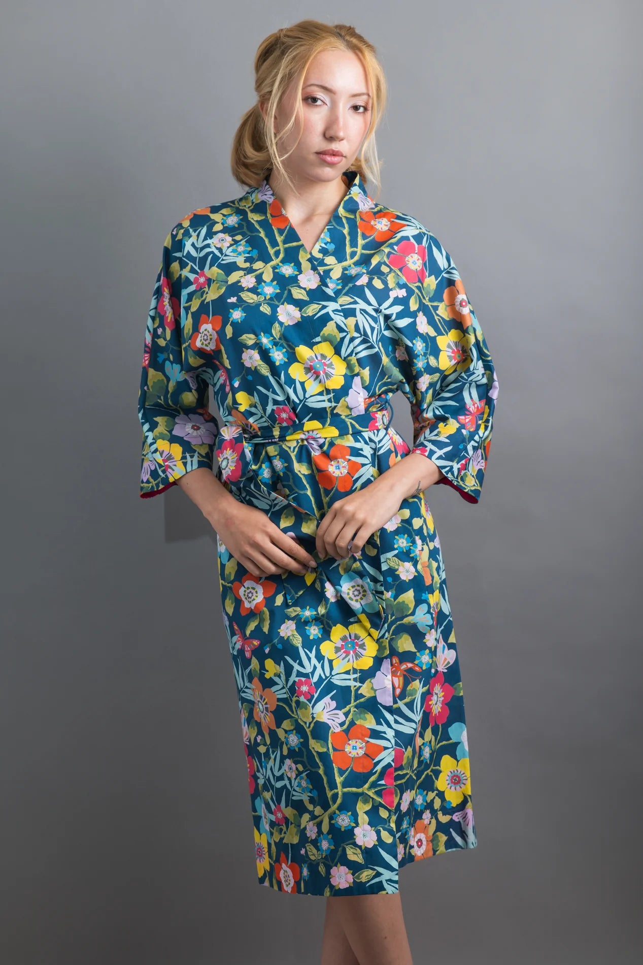 pavilion navy long kimono