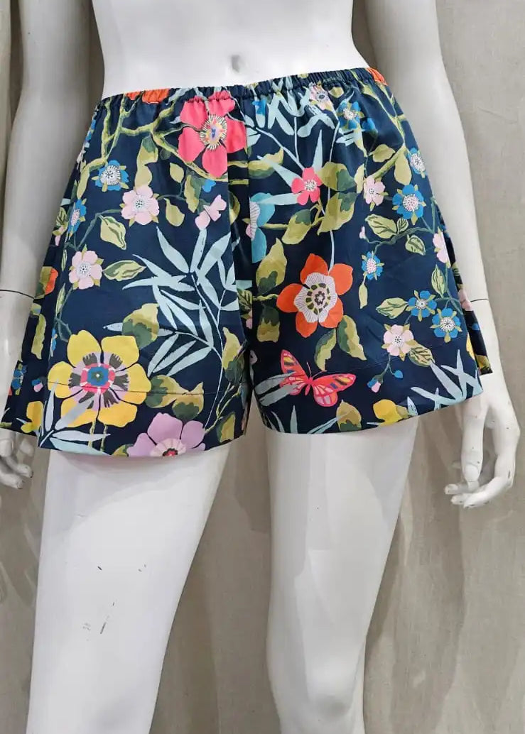 liberty print pavilion navy shorts