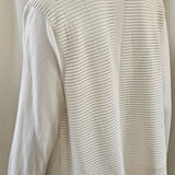 Asymmetric knit top in silk/linen by Magaschoni