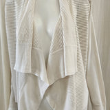 Asymmetric knit top in silk/linen by Magaschoni