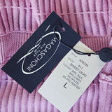 Asymmetric knit top in silk/linen by Magaschoni