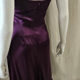 Silk Satin Draped Dress