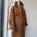 sheepskin teddy coat