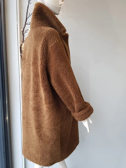 sheepskin teddy coat