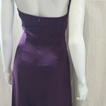 silk satin draped dress