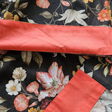 Stately Bouquet Brown Short Kimono