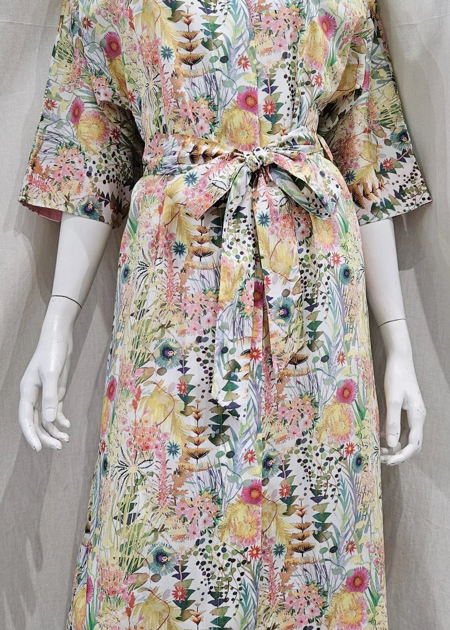 liberty print tresco long kimono