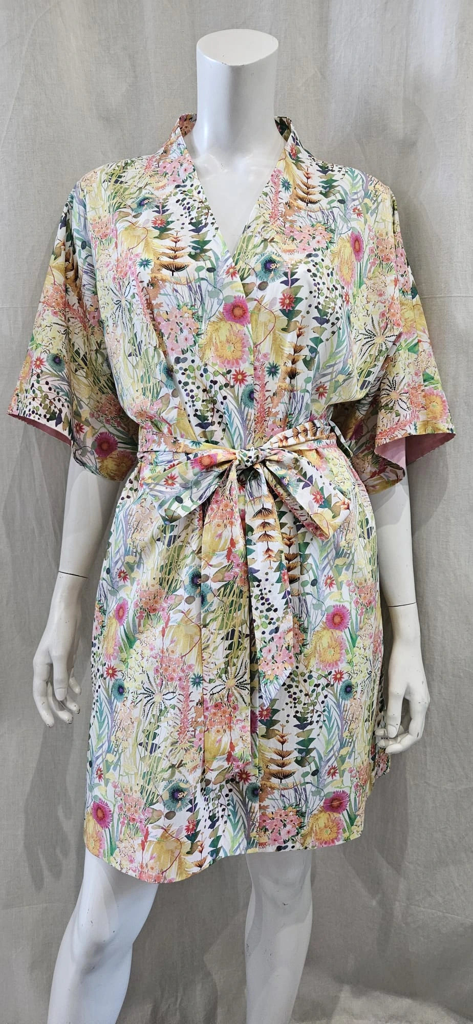 liberty print tresco short kimono