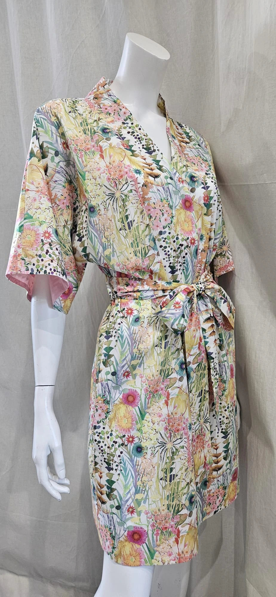 liberty print tresco short kimono